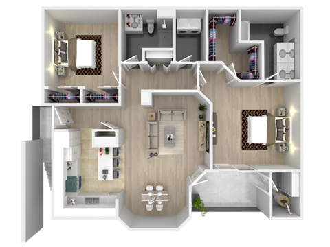 B2 Floor Plan  at Aspen Peak, Henderson, Nevada